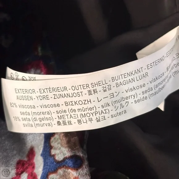 RARE! ZARA Blazer Velvet Paisley Silk Jacket Tops Shirts Suit Jacket Size M - Picture 6 of 7